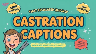 Castration Captions The Ultimate Collection of Edgy & Funny Lines Introduction Welcome to the definitive guide on castration captions, where bold humor meets sharp wit. In the world of social medi