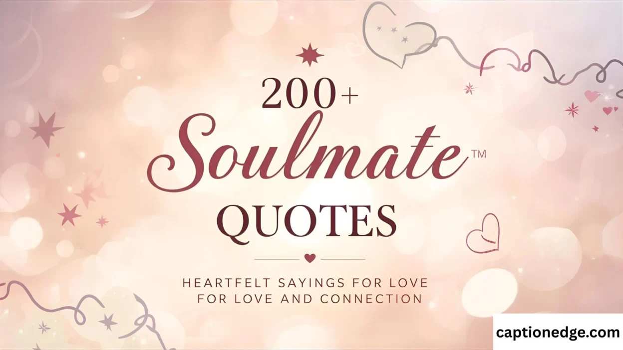 200+ Soulmate Quotes Heartfelt Sayings for Love and Connection