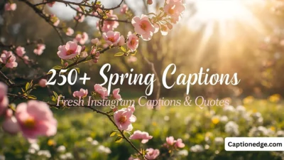250+ Spring Captions Fresh Instagram Captions & Quotes