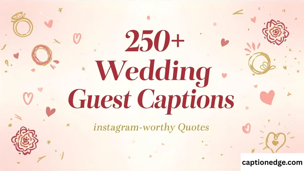 250+ Wedding Guest Captions Instagram-Worthy Quotes