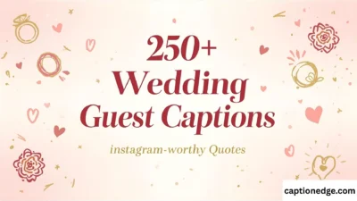 250+ Wedding Guest Captions Instagram-Worthy Quotes