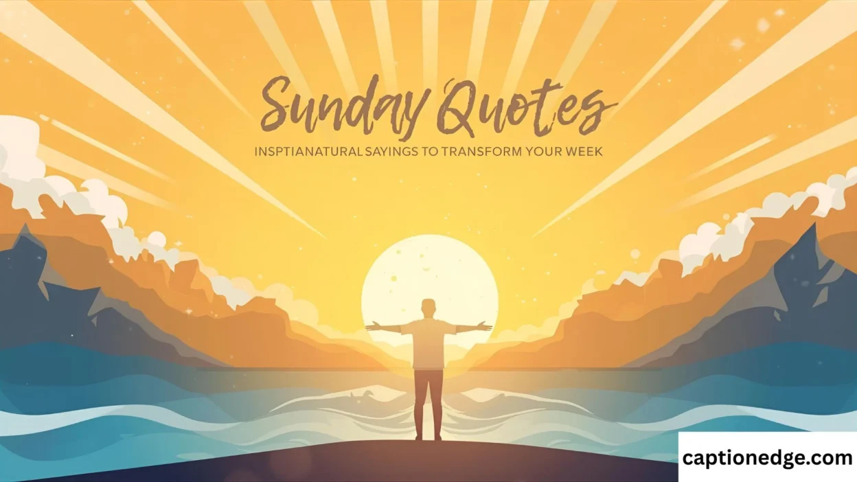Sunday Quotes Inspirational Sayings to Transform Your Week