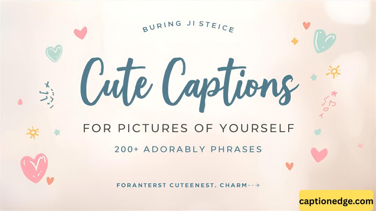 Cute Captions for Pictures of Yourself 200+ Adorable Phrases (1)