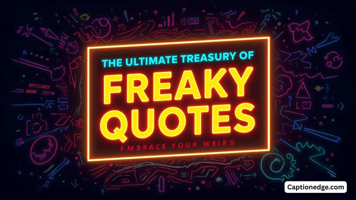 The Ultimate Treasury of Freaky Quotes Embrace Your Weird
